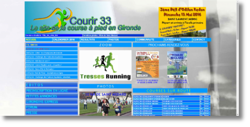 COURIR33 - LA COURSE A PIED EN GIRONDE